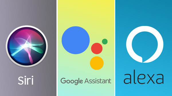 Siri, alexa, google assistant